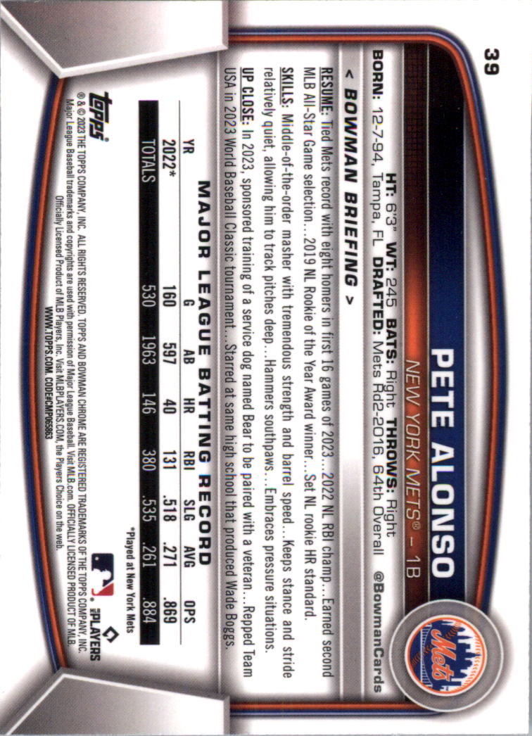 2023 Bowman Chrome Baseball Card Pick (Base) - Picture 79 of 199