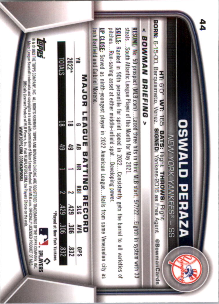 2023 Bowman Chrome Baseball Card Pick (Base) - Picture 87 of 199