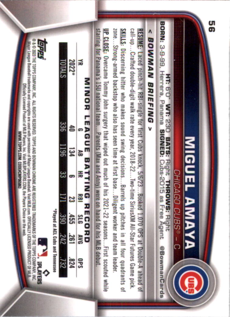 2023 Bowman Chrome Baseball Card Pick (Base) - Picture 111 of 199