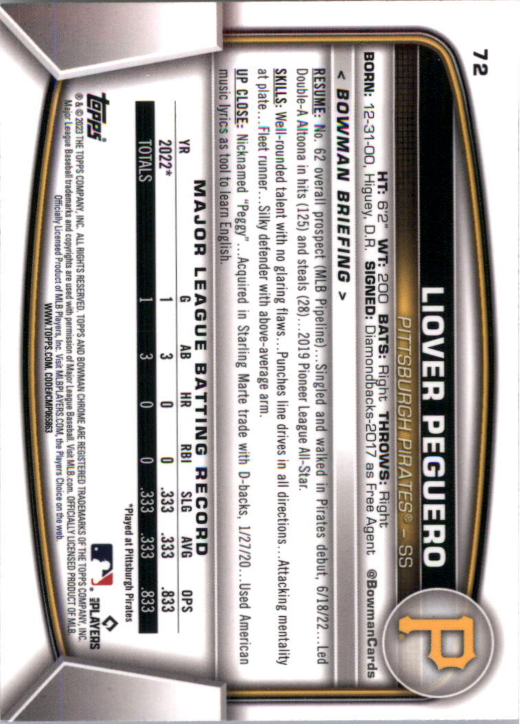 2023 Bowman Chrome Baseball Card Pick (Base) - Picture 143 of 199