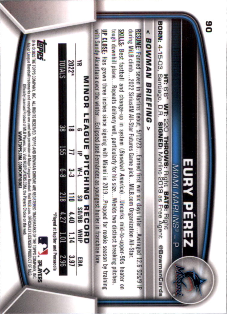 2023 Bowman Chrome Baseball Card Pick (Base) - Picture 179 of 199