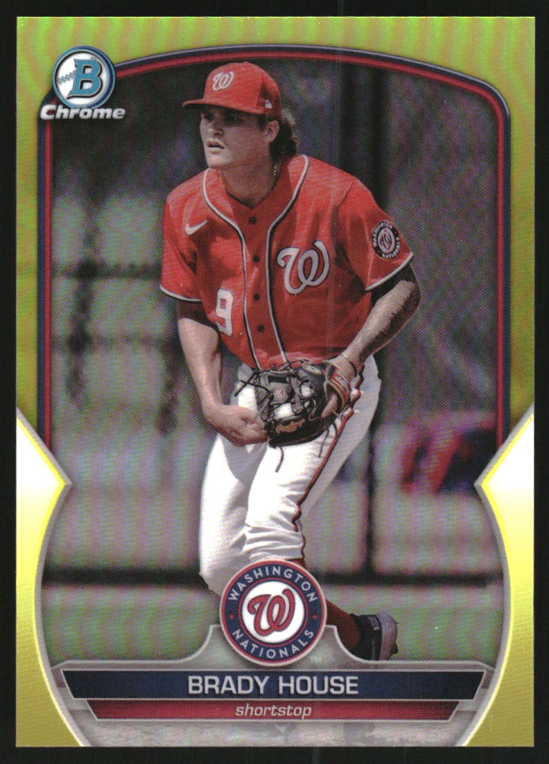 2023 Bowman Chrome Prospects Yellow Refractors #BCP212 Brady House