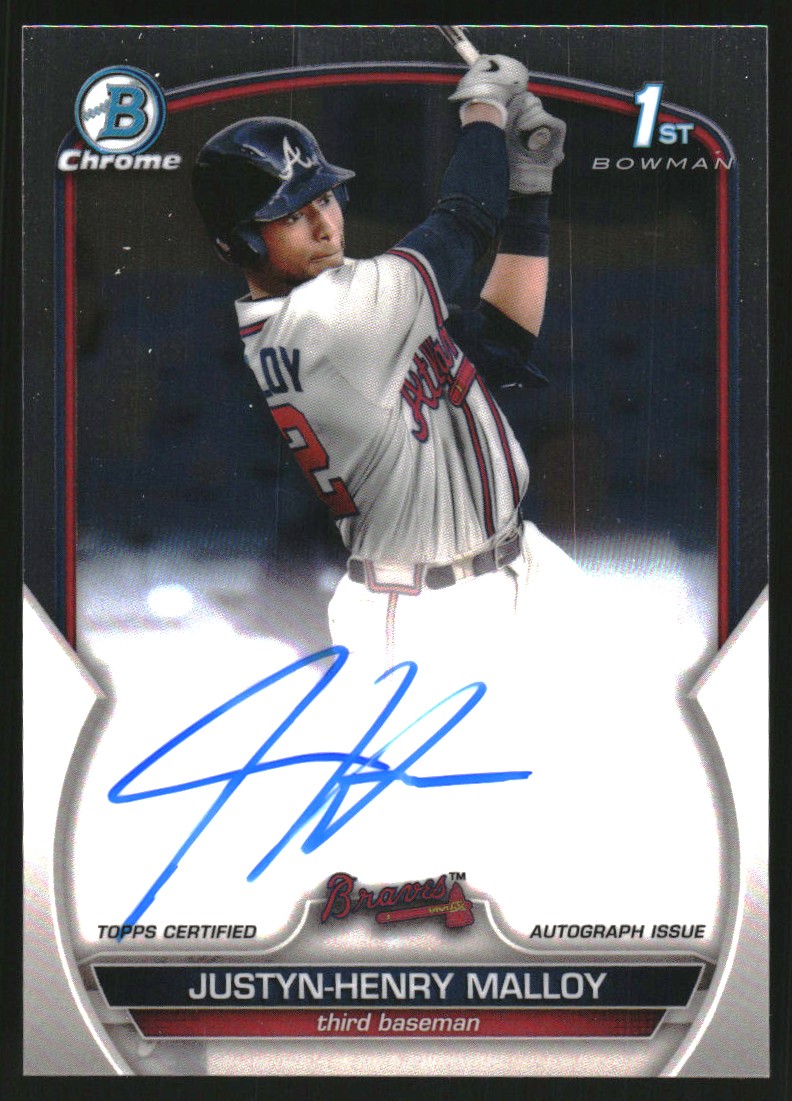 2023 Bowman Chrome Prospect Autographs #CPAJMA Justyn-Henry Malloy