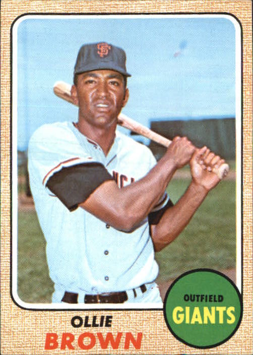 1968 Topps #223 Ollie Brown Giants EX G63625 - EX