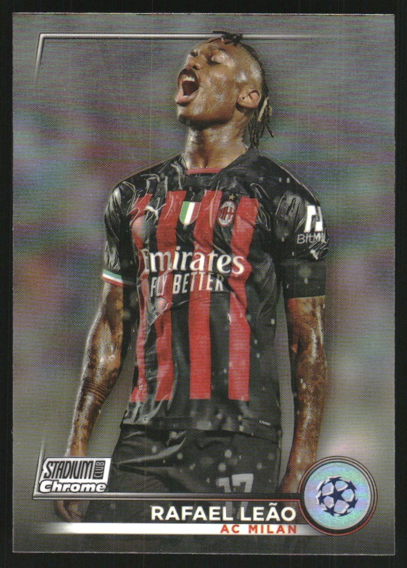 2022 Topps UEFA Club Competitions Orange Rafael Leao AUTO /25 #ALE