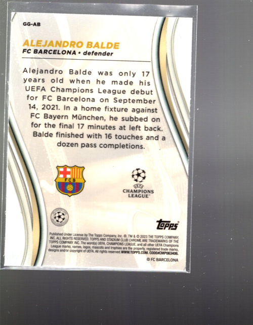 B3907- 2022-23 Stadium Club Chrome UEFA Soccer Cards -You Pick- 15+ FREE US SHIP