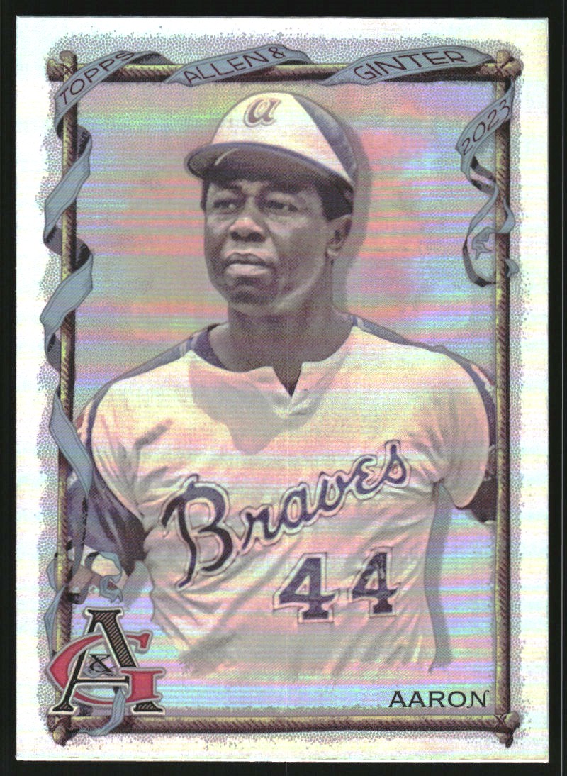 2023 Topps Allen and Ginter Silver Portrait #83 Hank Aaron