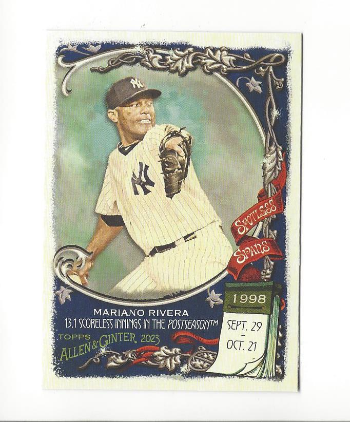 2023 Topps Allen and Ginter Baseball Spotless Spans Insert Singles - You Choose