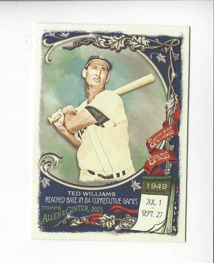 2023 Topps Allen and Ginter Baseball Spotless Spans Insert Singles - You Choose