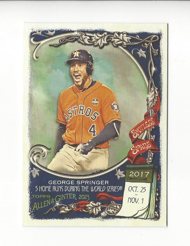 2023 Topps Allen and Ginter Baseball Spotless Spans Insert Singles - You Choose