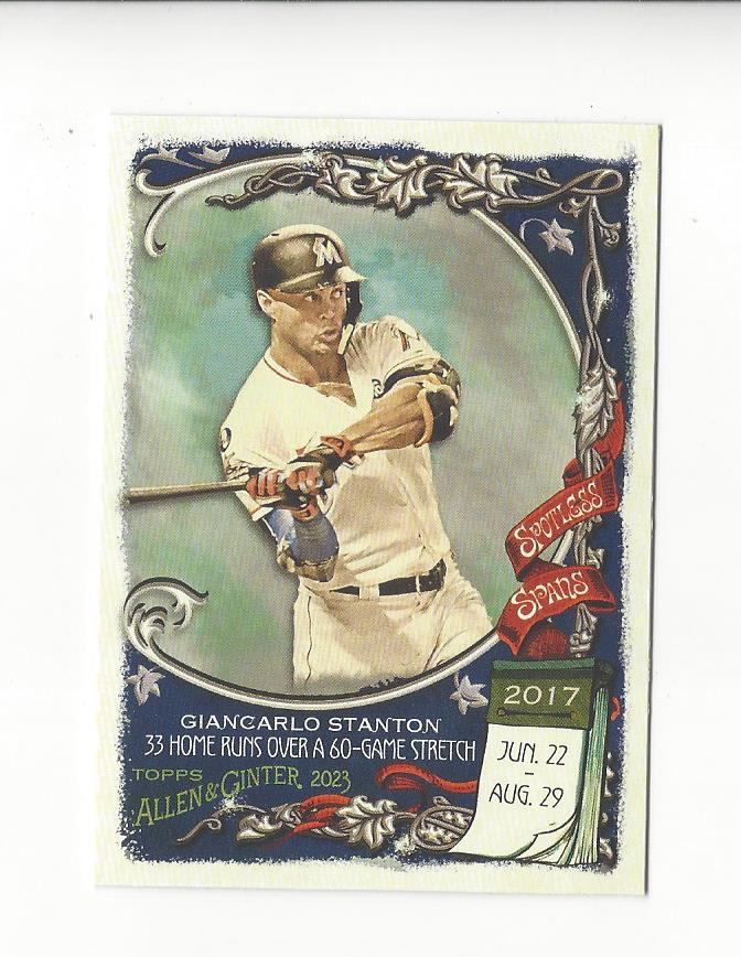 2023 Topps Allen and Ginter Baseball Spotless Spans Insert Singles - You Choose