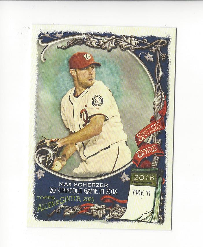 2023 Topps Allen and Ginter Baseball Spotless Spans Insert Singles - You Choose