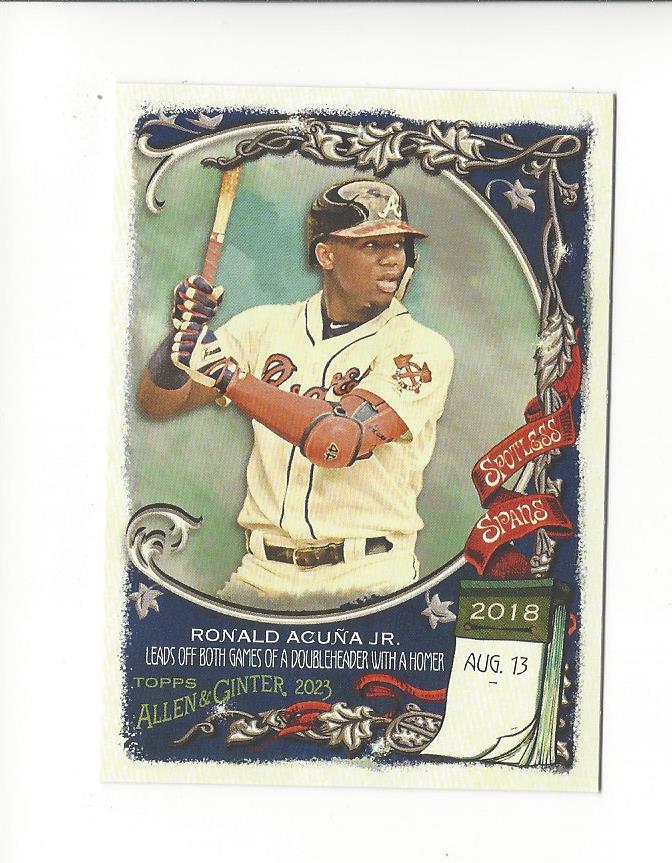 2023 Topps Allen and Ginter Baseball Spotless Spans Insert Singles - You Choose