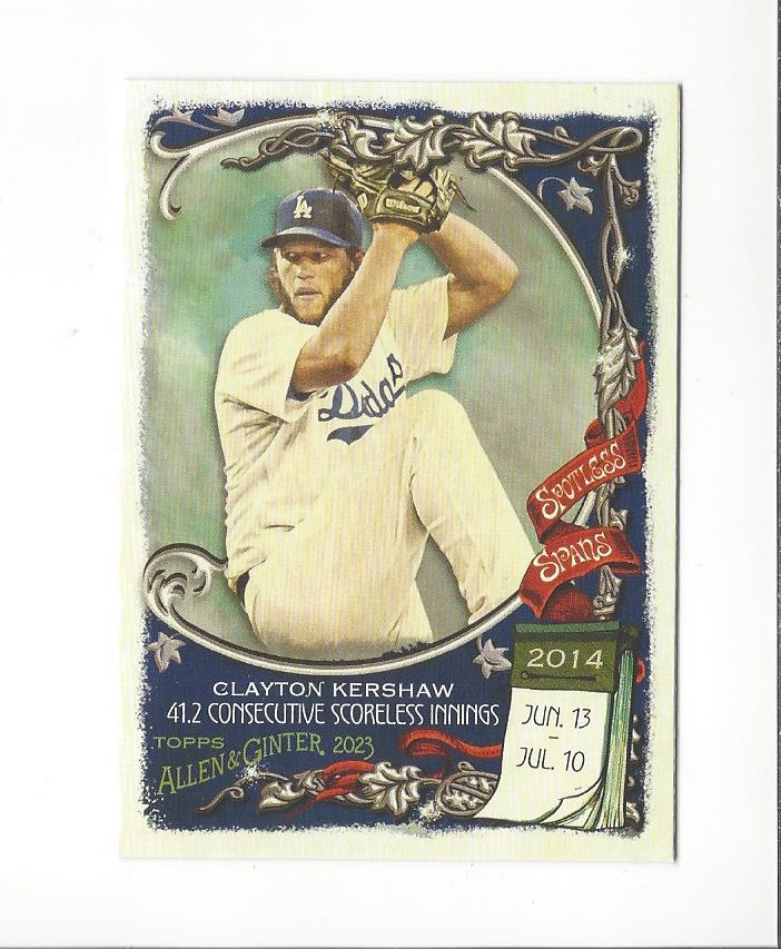 2023 Topps Allen and Ginter Baseball Spotless Spans Insert Singles - You Choose