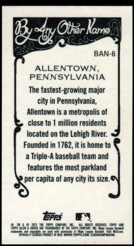 Topps Allen and Ginter Mini 2023 con cualquier otro nombre TÚ ELIGES - Imagen 11 de 25