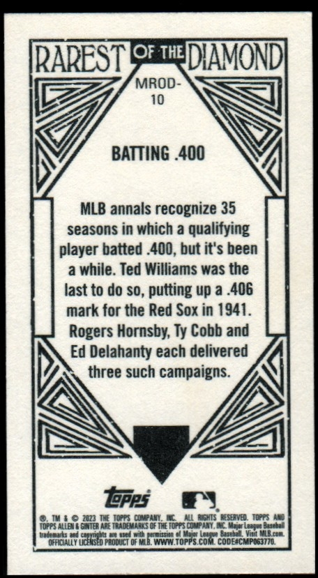 Mini Topps Allen and Ginter 2023 lo más raro del diamante tú eliges - Imagen 15 de 15
