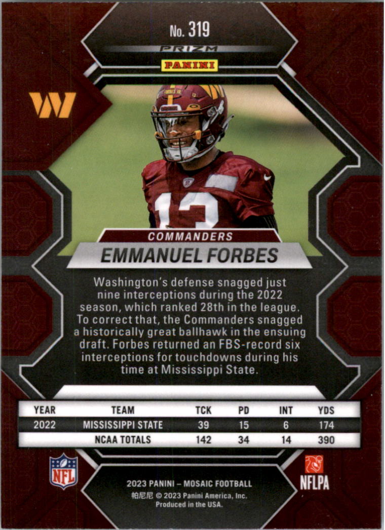 2023 Panini Mosaic Football Card Pick (Base) 257-380