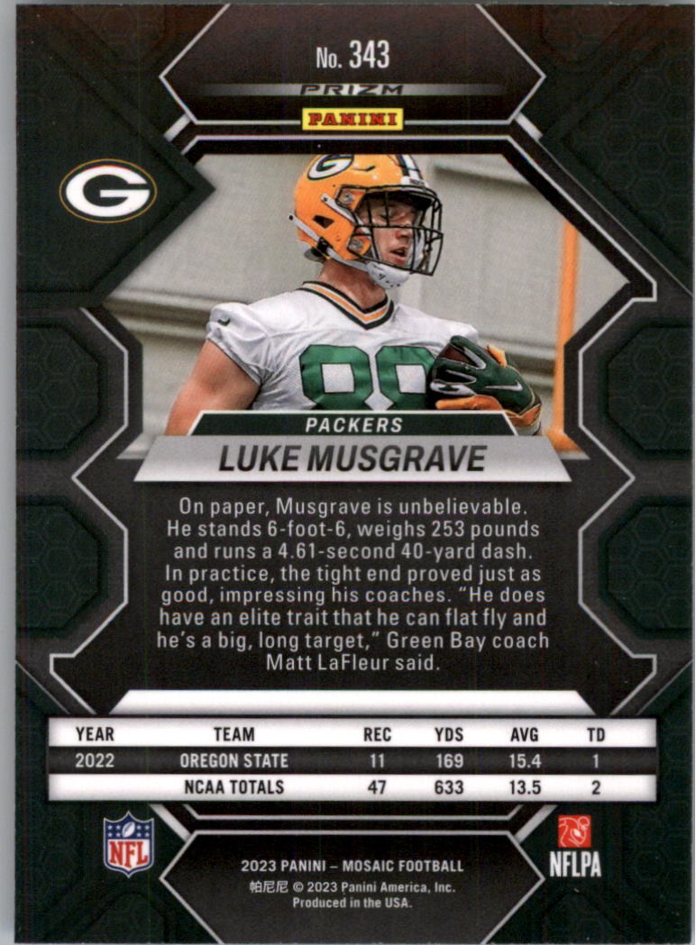 2023 Panini Mosaic Football Card Pick (Base) 257-380