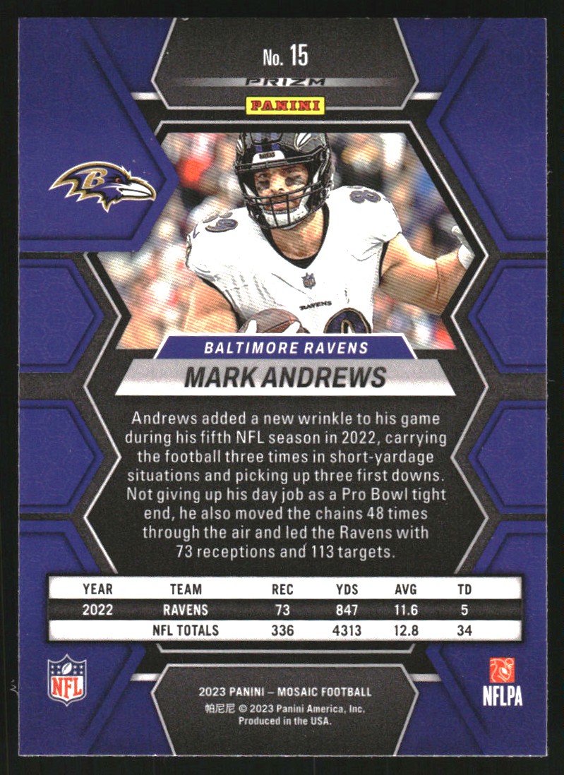 2023 Panini Mosaic Mosaic #15 Mark Andrews