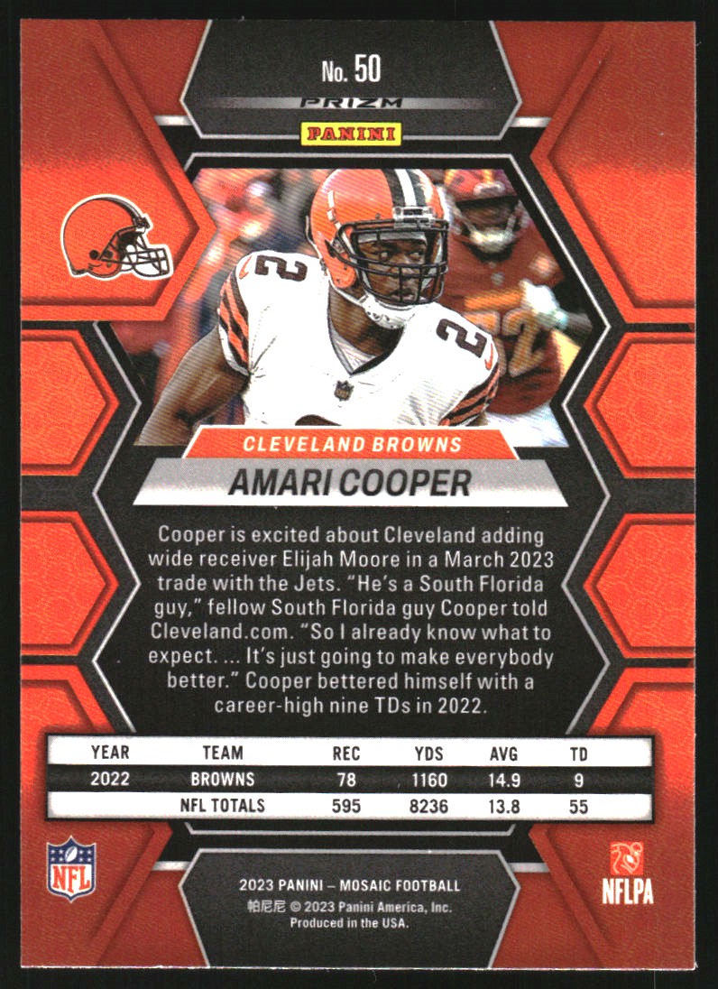 2023 Panini Mosaic Mosaic #50 Amari Cooper