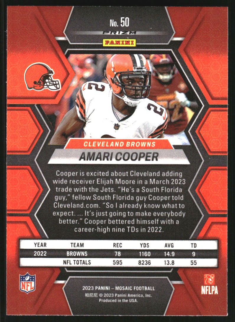 2023 Panini Mosaic Silver #50 Amari Cooper