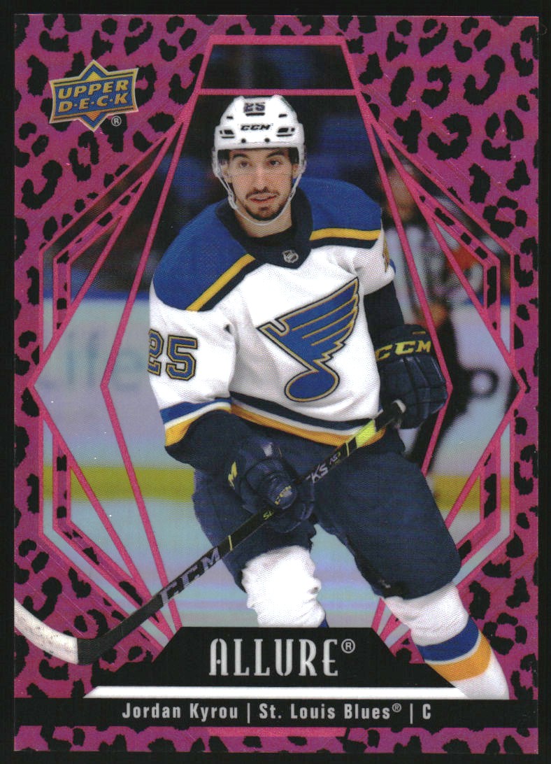 2022-23 Upper Deck Allure Pink Leopard #73 Jordan Kyrou