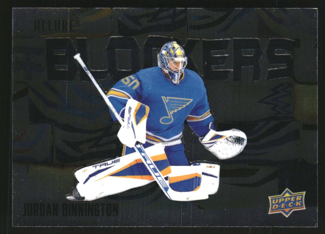 2022-23 Upper Deck Allure Blockers #BL17 Jordan Binnington