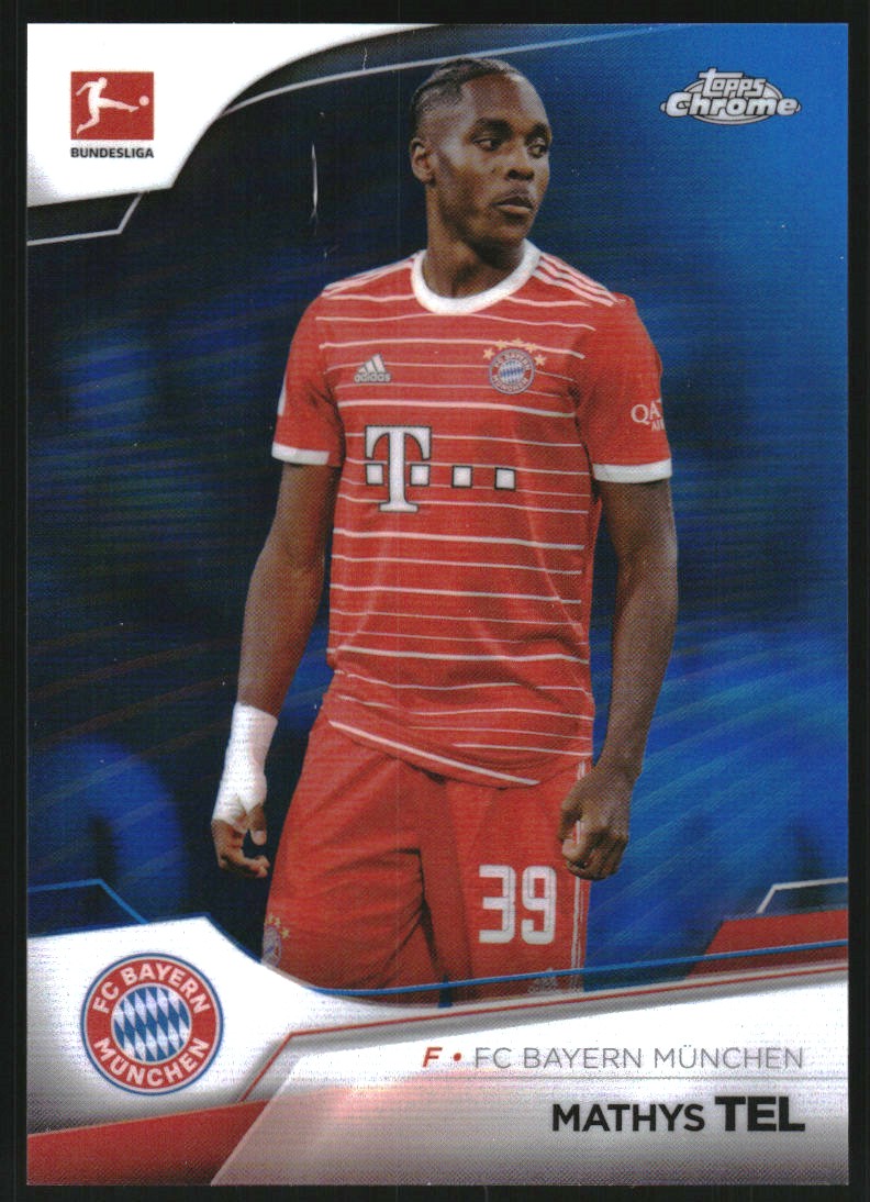 2022-23 Topps Chrome UEFA Club Competitions Golazo #G15 Mathys Tel