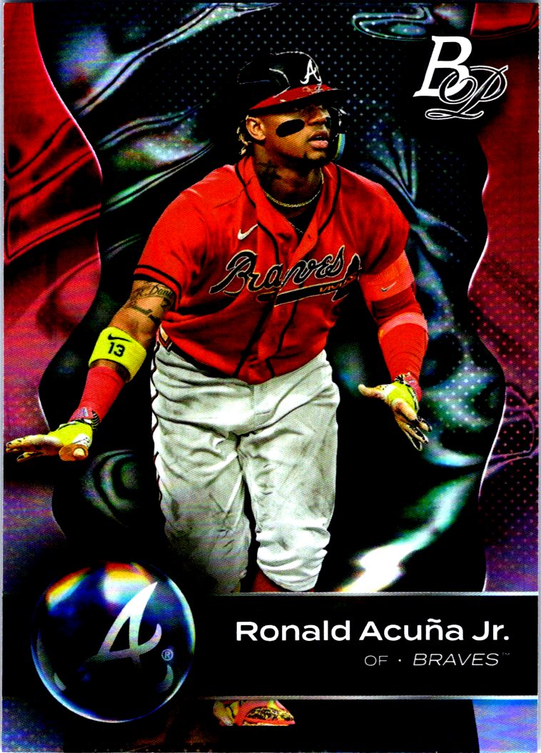 2023 Bowman Platinum Ronald Acuna Jr #47 Base Card Atlanta Braves 