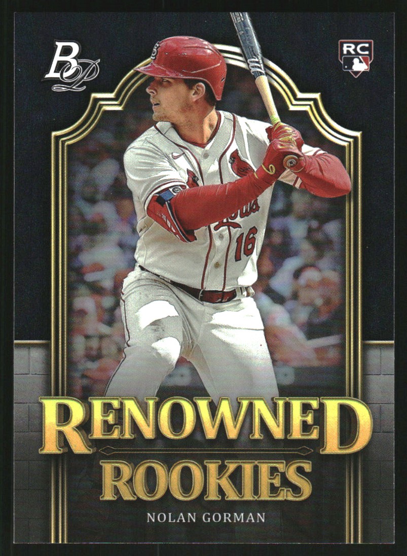 2023 Bowman Platinum Renowned Rookies #RR11 Nolan Gorman