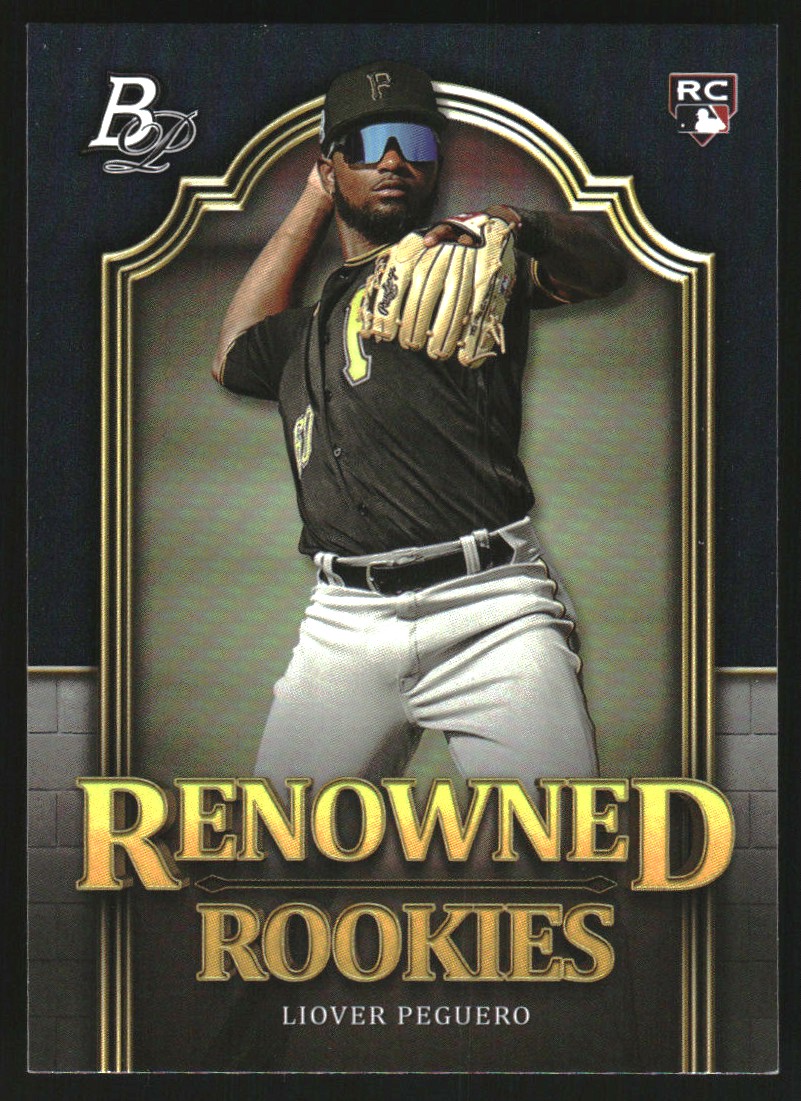 2023 Bowman Platinum Renowned Rookies Purple #RR14 Liover Peguero