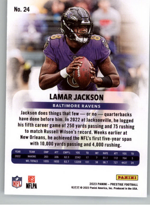 2023 PRESTIGE FOOTBALL ASSORTED SINGLES U-PICK