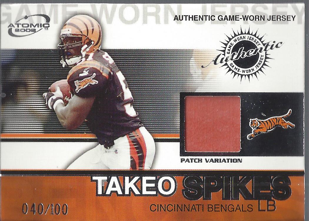 2002 Atomic Game Worn Jersey Patches #20 Takeo Spikes/100