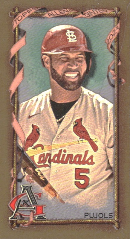 2023 Topps Allen and Ginter Mini Gold Border #128 Albert Pujols