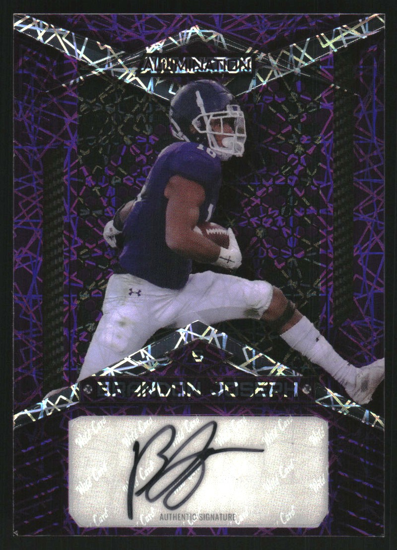 2023 Wild Card Alumination Retail Autographs Crystal Holo Purple #ABA9 Brandon Joseph