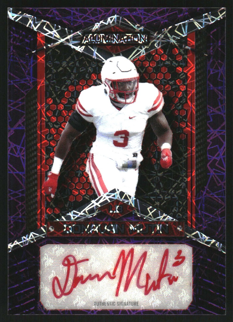 2023 Wild Card Alumination Retail Autographs Crystal Holo Purple #ABA42 Donavan Mutin