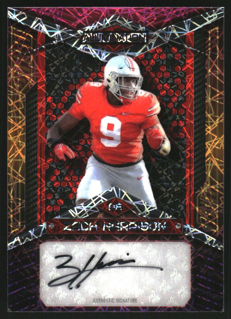 2023 Wild Card Alumination Retail Autographs Crystal Holo Rainbow #ABA122 Zach Harrison