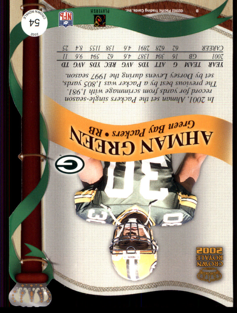 2002 Crown Royale (Pacific) Football "Main Set" Cards - Picture 22 of 93