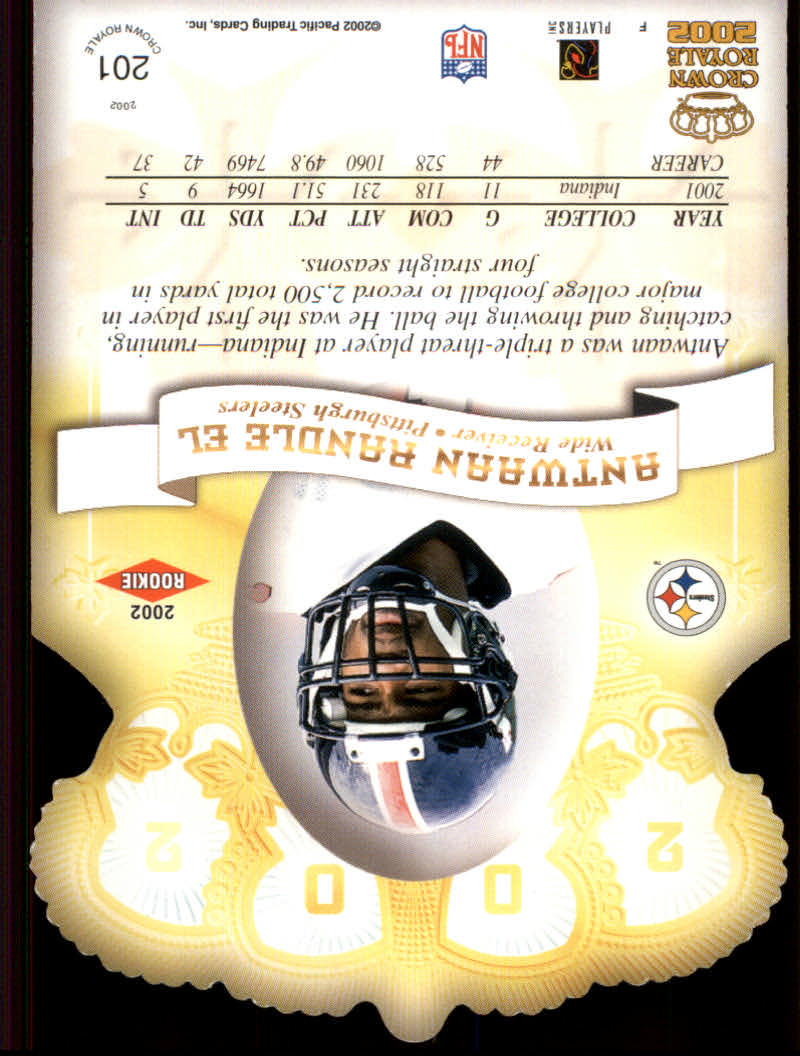 2002 Crown Royale (Pacific) Football "Main Set" Cards - Picture 77 of 93