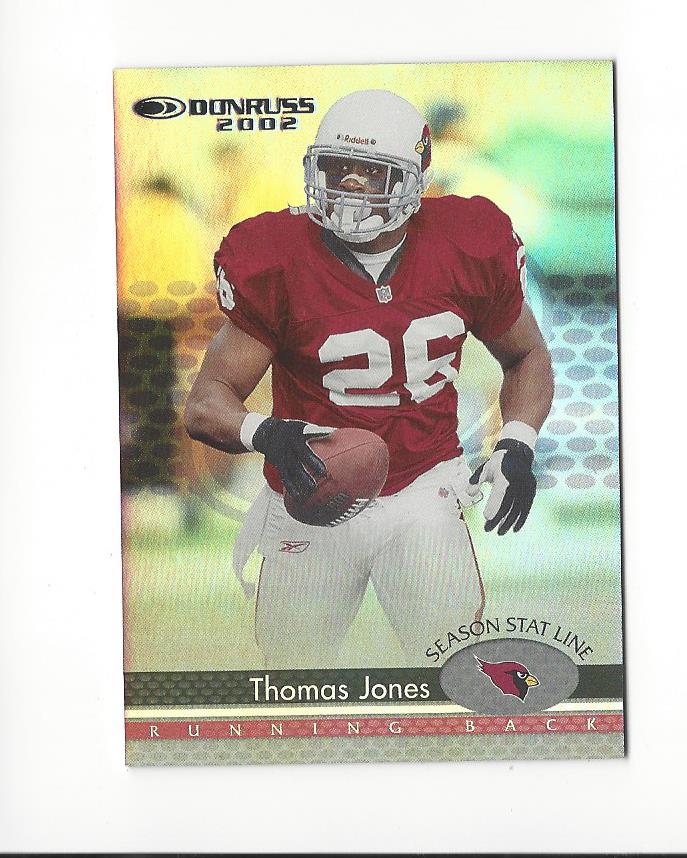 2002 Donruss Stat Line Season #4 Thomas Jones/112