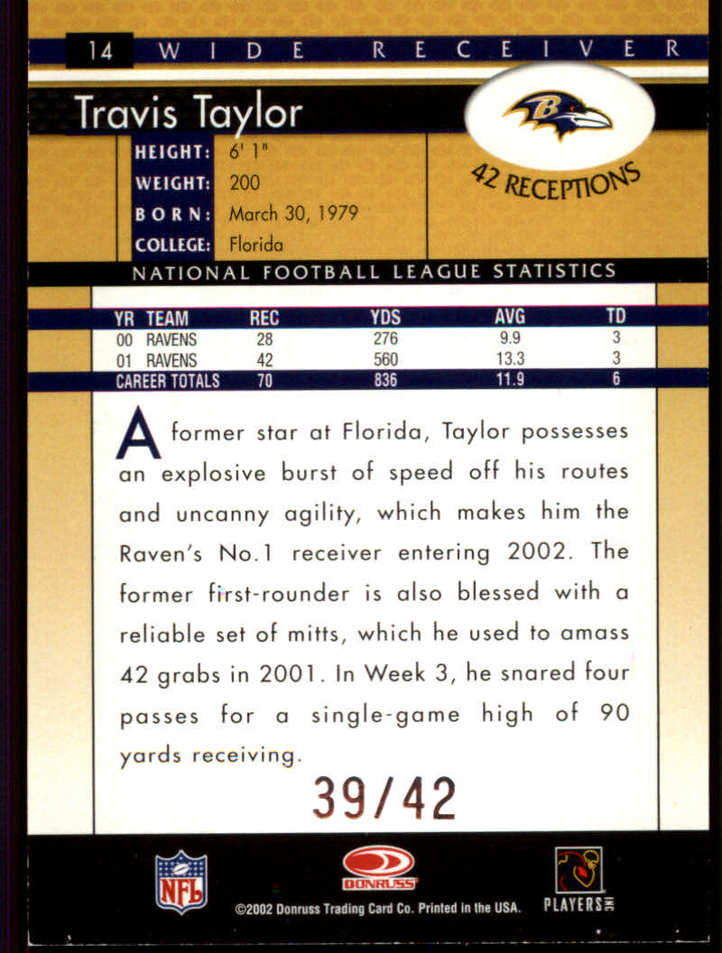 2002 Donruss Football "Parallel" Cards - Picture 5 of 19