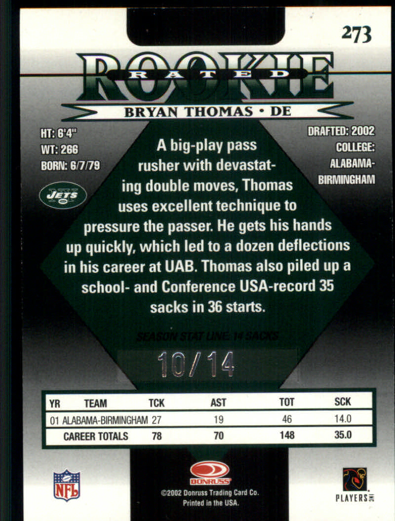 2002 Donruss Football "Parallel" Cards - Picture 3 of 19