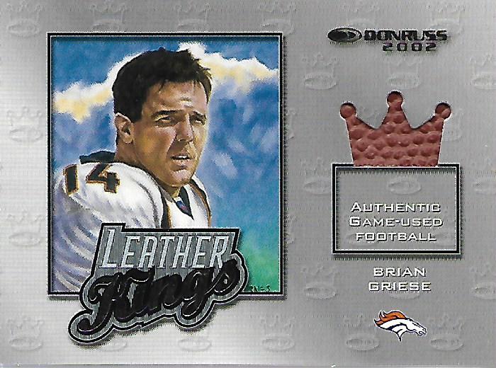 2002 Donruss Leather Kings #LK9 Brian Griese