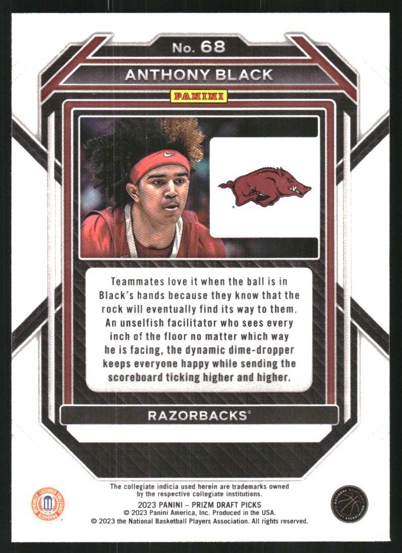 2023-24 Panini Prizm Draft Picks #68 Anthony Black