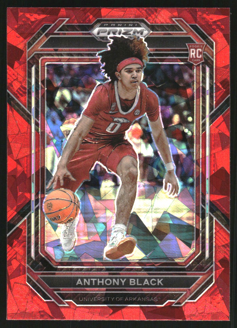 2023-24 Panini Prizm Draft Picks Prizms Red Ice #68 Anthony Black