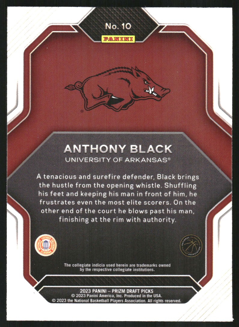 2023-24 Panini Prizm Draft Picks Fireworks #10 Anthony Black