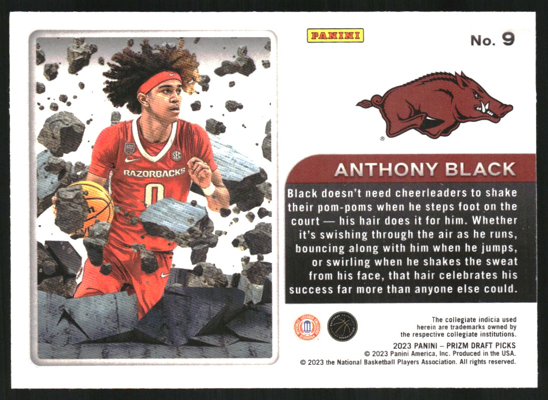 2023-24 Panini Prizm Draft Picks Prizm Break #9 Anthony Black
