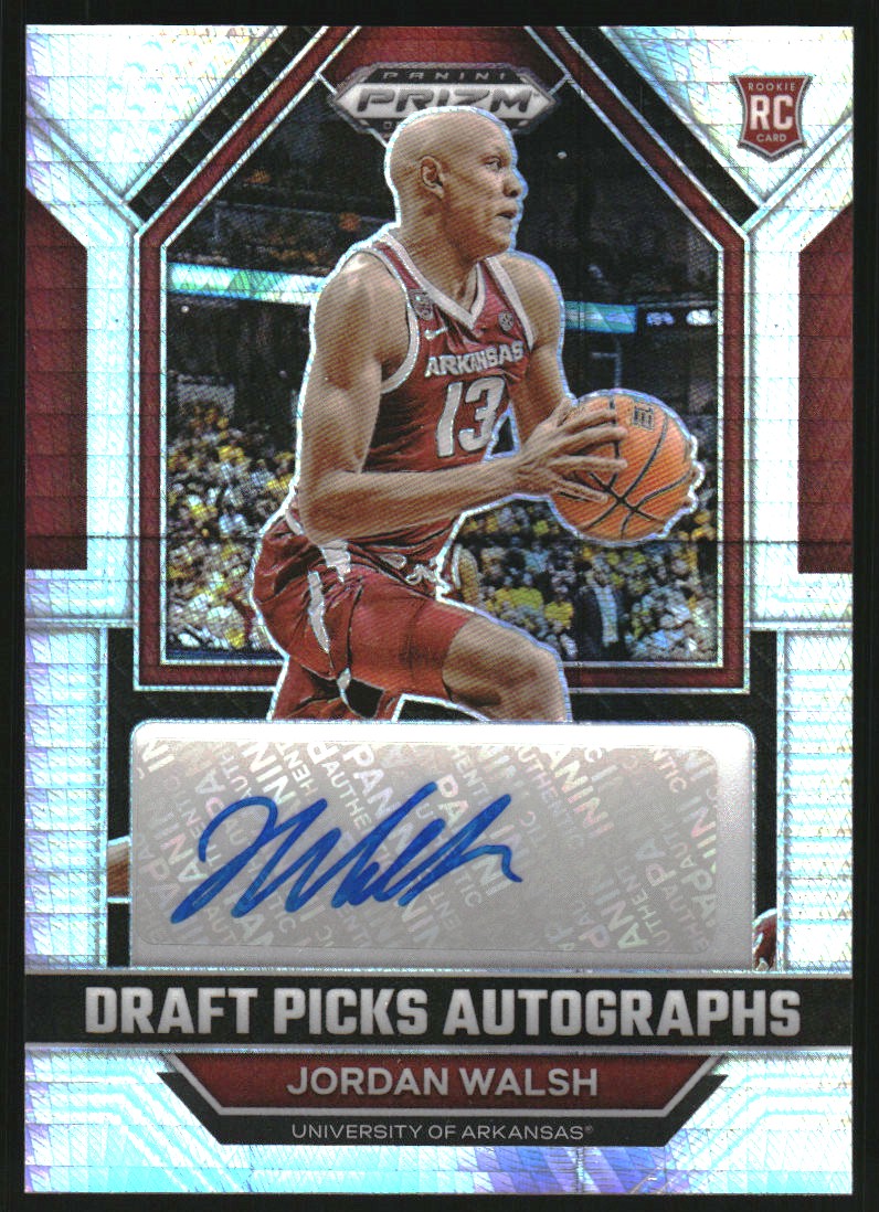 2023-24 Panini Prizm Draft Picks Autographs Prizms Hyper #75 Jordan Walsh