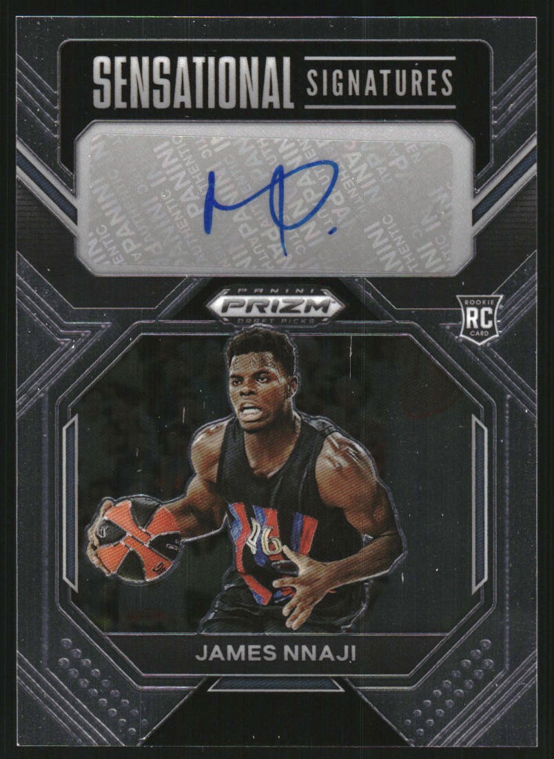 2023-24 Panini Prizm Draft Picks Sensational Signatures #10 James Nnaji