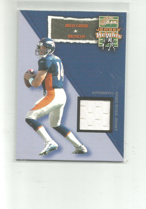 2002 Flair Jersey Heights Jerseys #7 Brian Griese